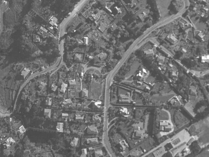 78 Dyers Pass Road from the air, 1940-1944