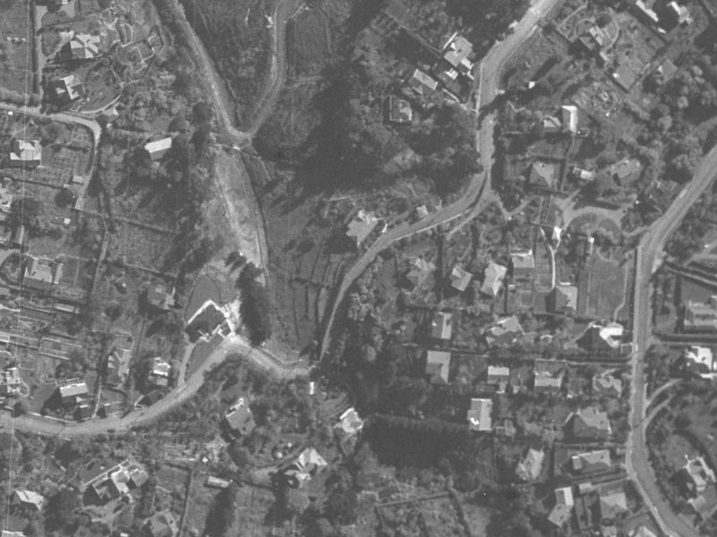 23-25 Macmillan Avenue from the air, 1940-1944