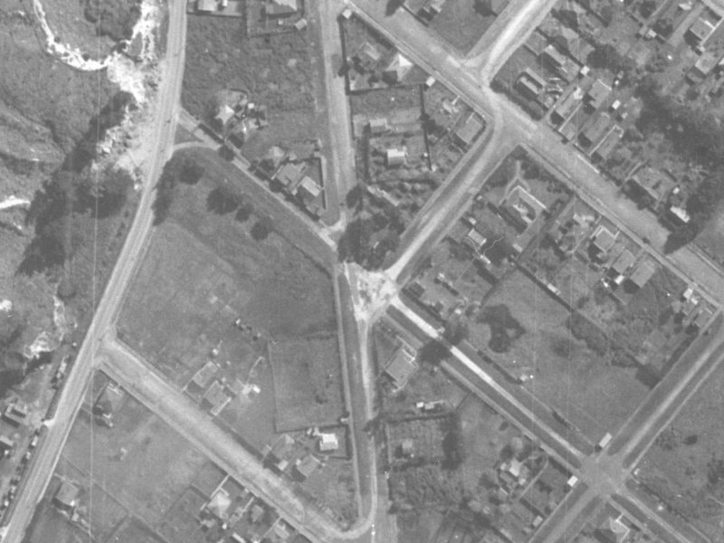 11 Arnold Street from the air, 1940-1944