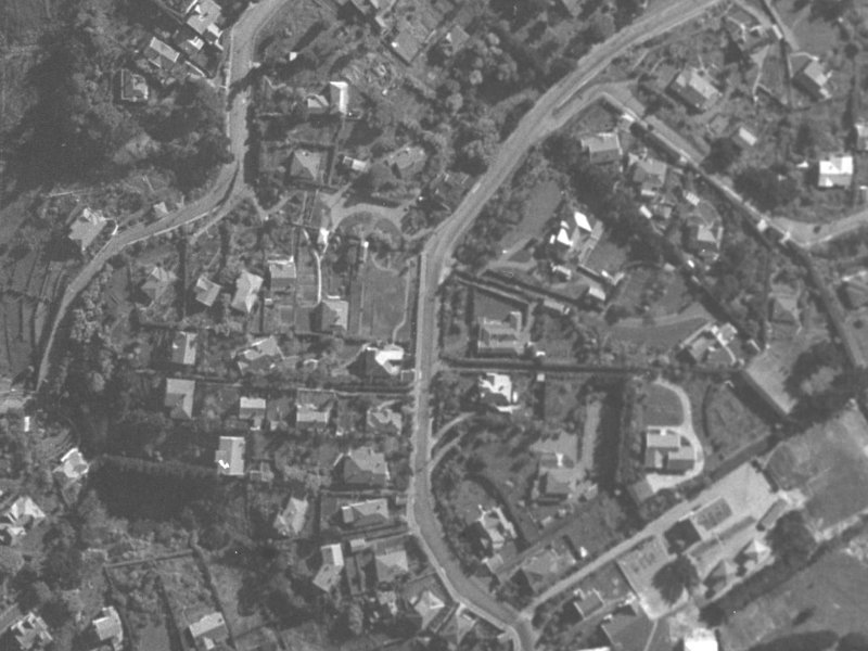 79D Dyers Pass Road from the air, 1940-1944