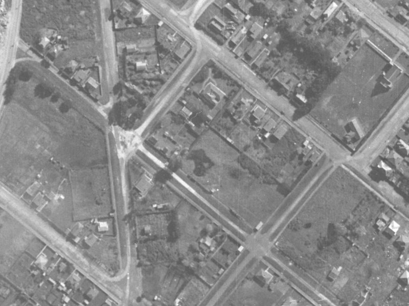 23 Arnold Street from the air, 1940-1944