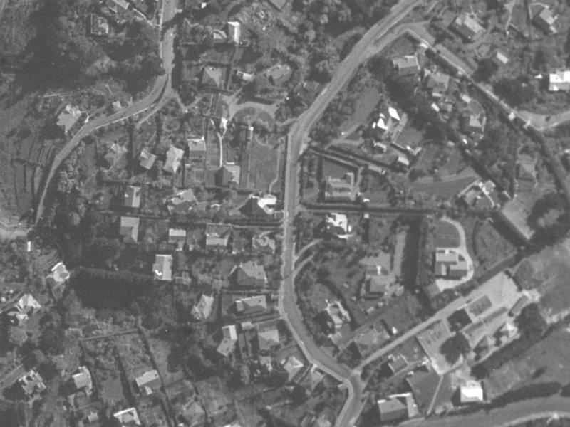 80 Dyers Pass Road from the air, 1940-1944
