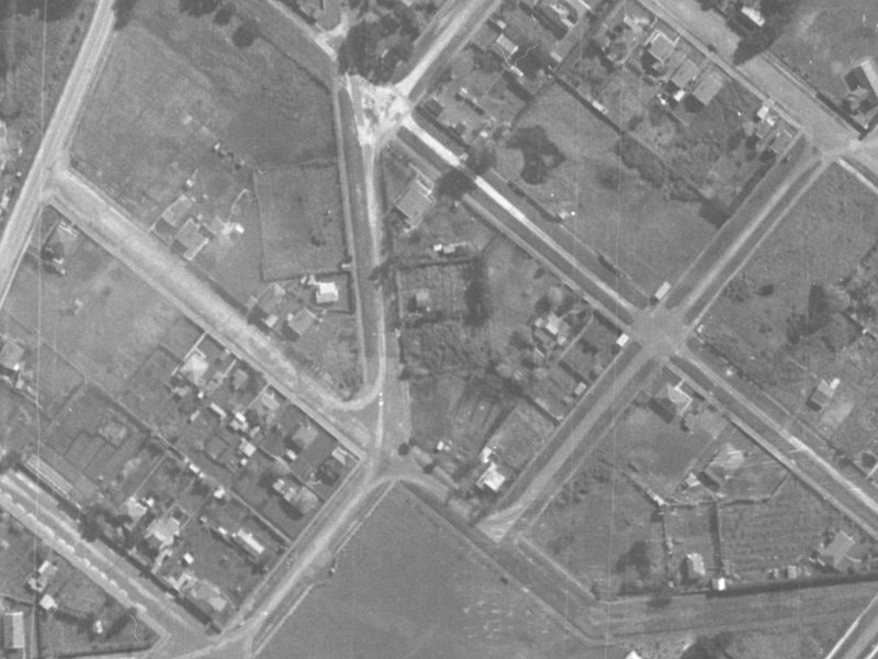 17 Whitfield Street from the air, 1940-1944