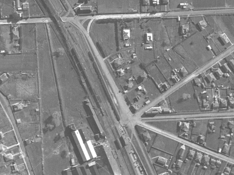 Station Road from the air, 1940-1944