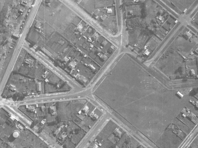 Saint Leonards Square from the air, 1940-1944