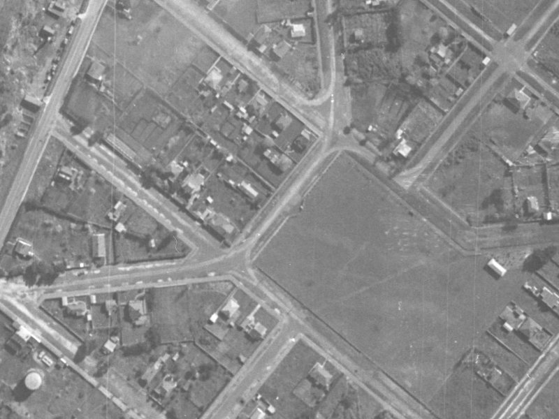 6B Saint Leonards Square from the air, 1940-1944