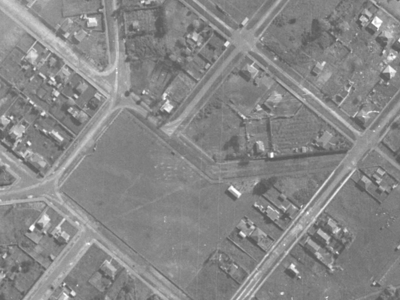 19 Denman Street from the air, 1940-1944
