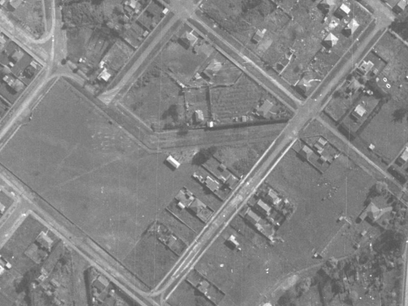 16 Clark Street from the air, 1940-1944