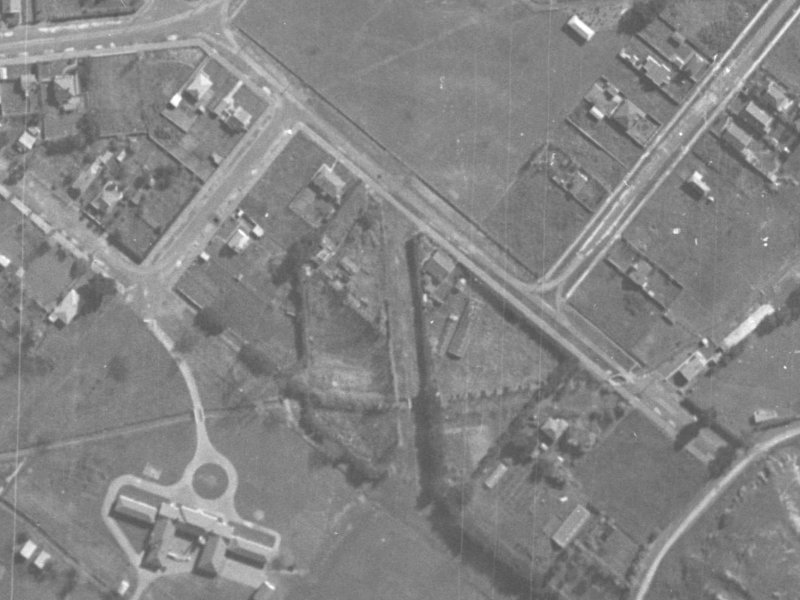 46 Whitfield Street from the air, 1940-1944