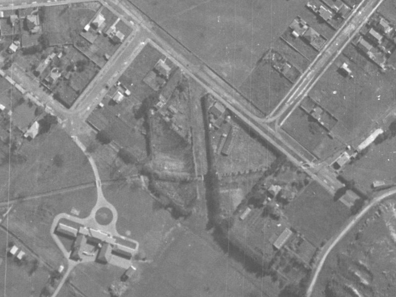 48 Whitfield Street from the air, 1940-1944