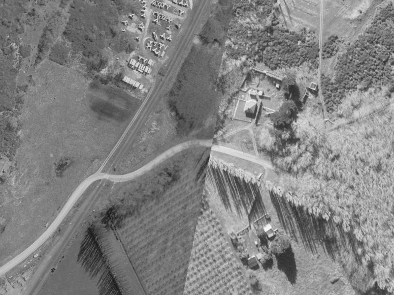 25C Spencerville Road from the air, 1960-1964