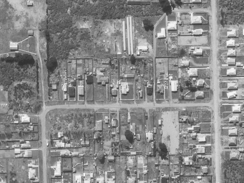 21 Sylvia Street from the air, 1960-1964