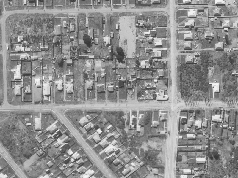 158 Beach Road from the air, 1960-1964