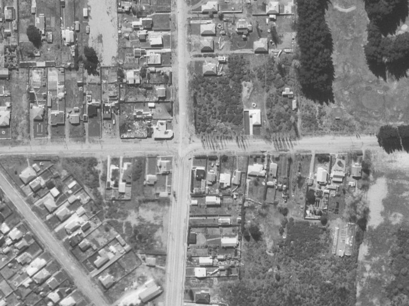 177 Beach Road from the air, 1960-1964
