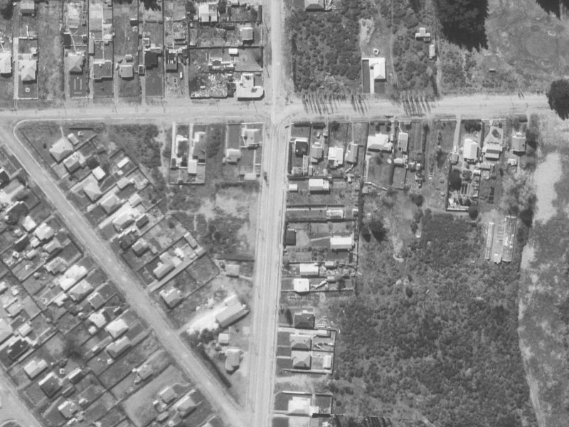 380 Bower Avenue from the air, 1960-1964