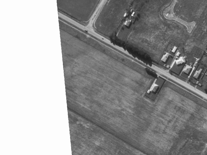 345 Harewood Road from the air, 1960-1964
