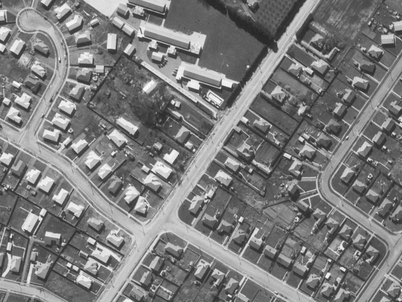 455 Greers Road from the air, 1960-1964