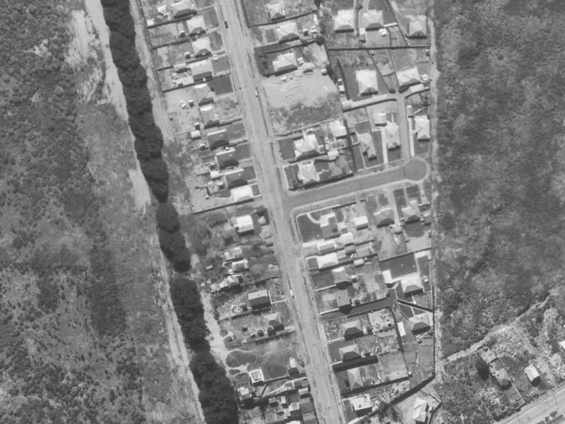 50 Britannia Street from the air, 1960-1964