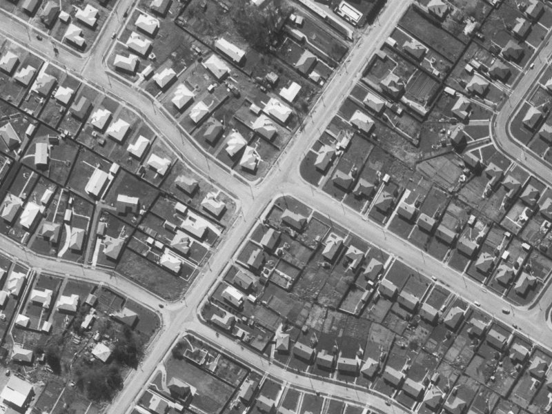 185E Langdons Road from the air, 1960-1964