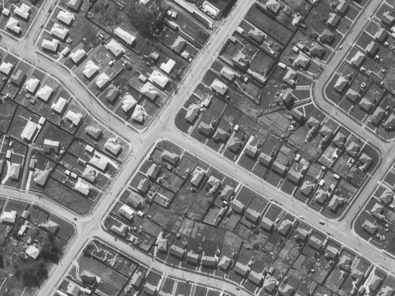 196 Langdons Road from the air, 1960-1964