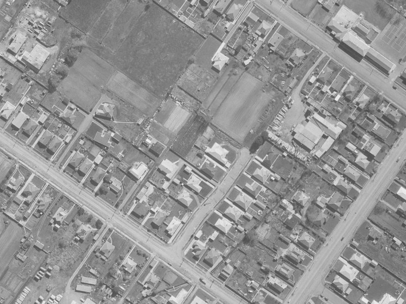 Leander Street from the air, 1960-1964