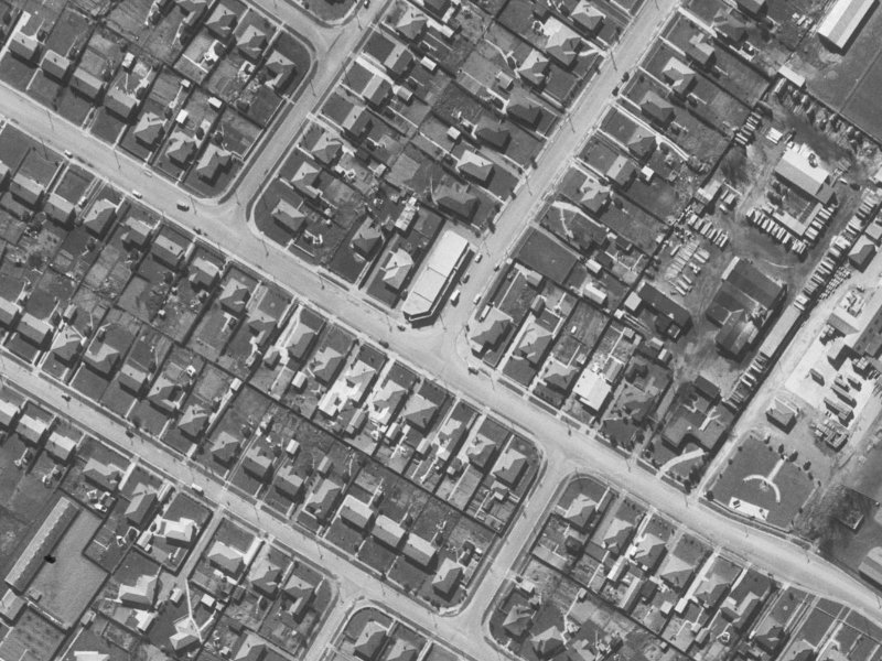 1A Morrison Avenue from the air, 1960-1964