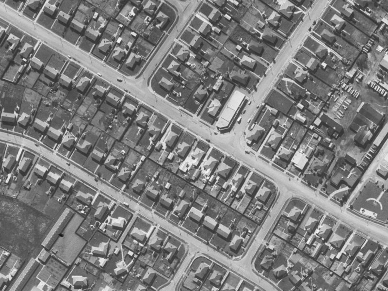 157 Langdons Road from the air, 1960-1964