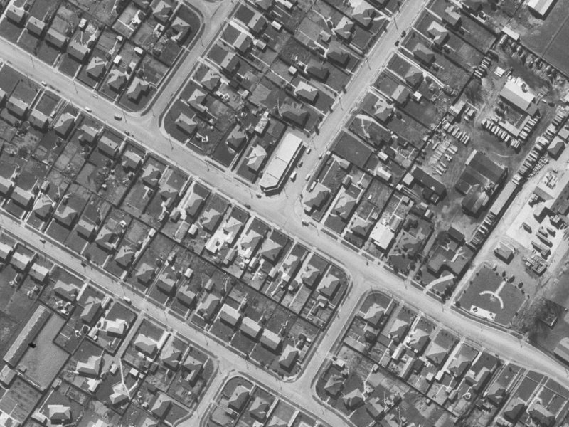 168 Langdons Road from the air, 1960-1964