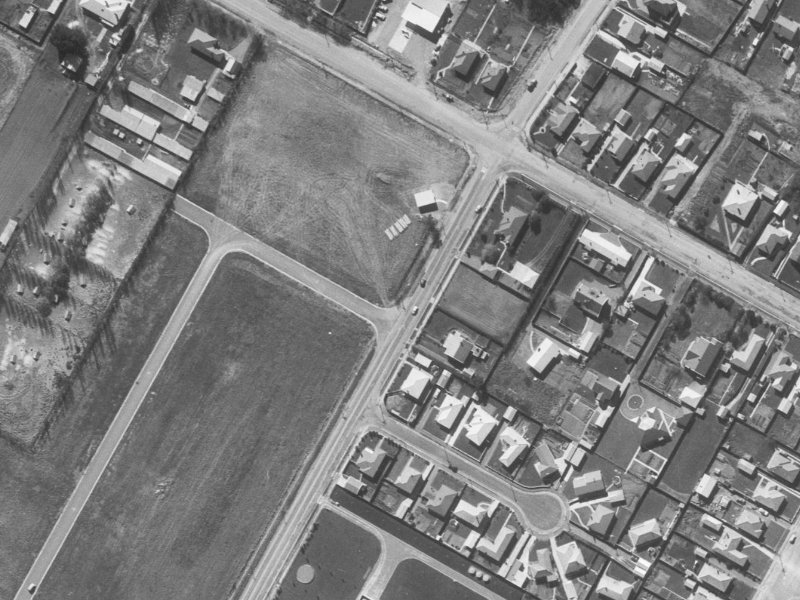 409 Greers Road from the air, 1960-1964