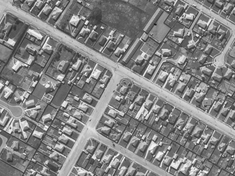 163 Harewood Road from the air, 1960-1964
