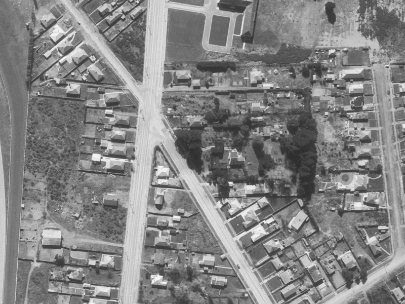 9B Marriotts Road from the air, 1960-1964