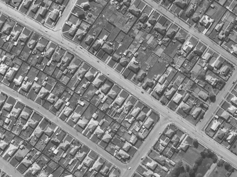 117 Harewood Road from the air, 1960-1964