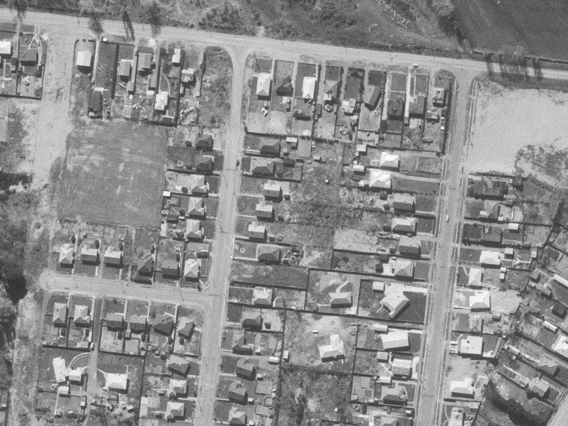 92 Baynes Street from the air, 1960-1964