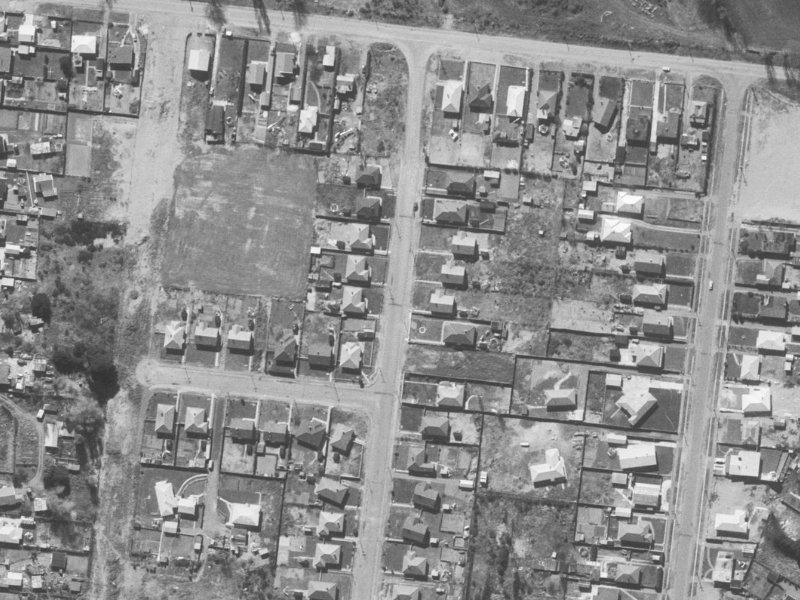 88 Baynes Street from the air, 1960-1964