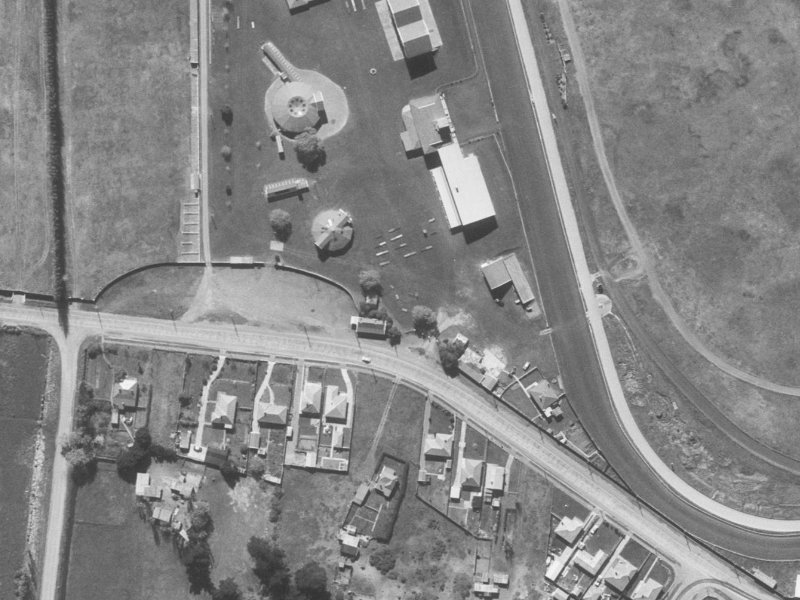 174 Travis Road from the air, 1960-1964