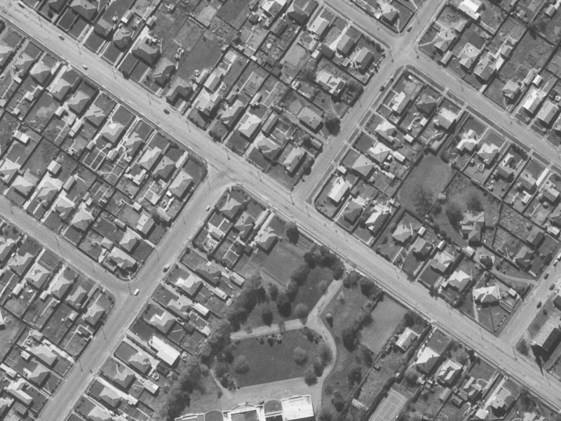 102 Harewood Road from the air, 1960-1964