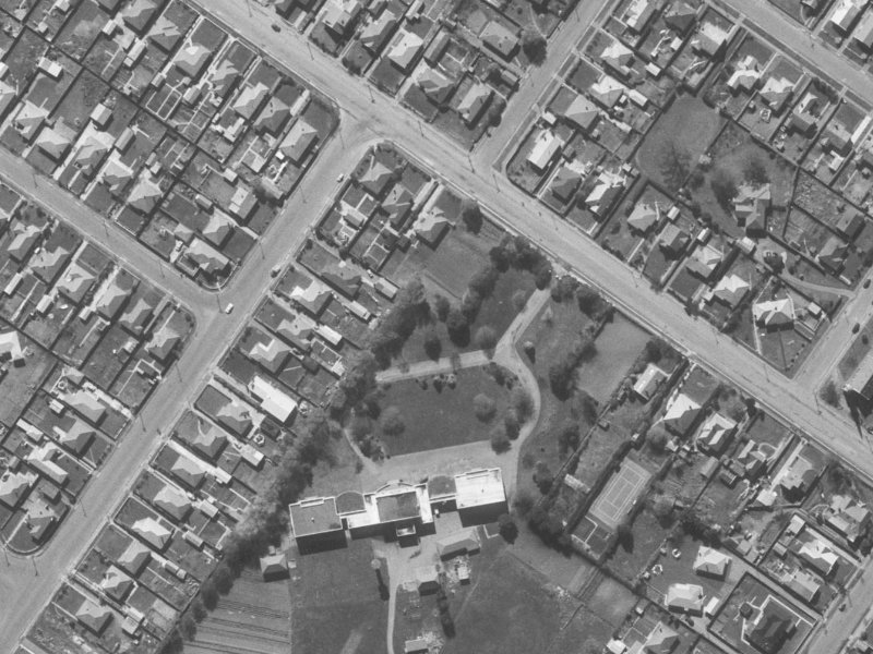 6 Marble Wood Drive from the air, 1960-1964