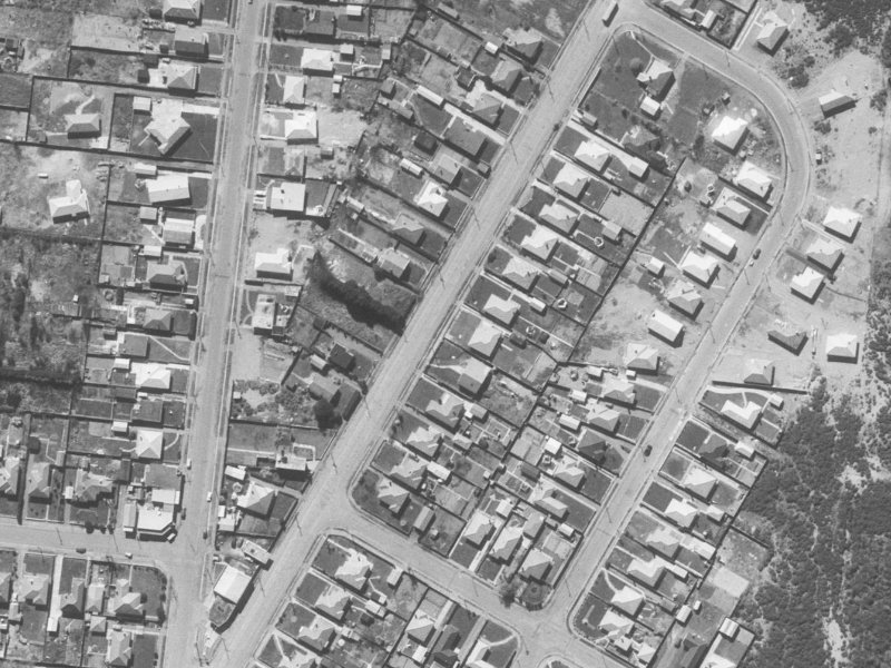74 Bassett Street from the air, 1960-1964