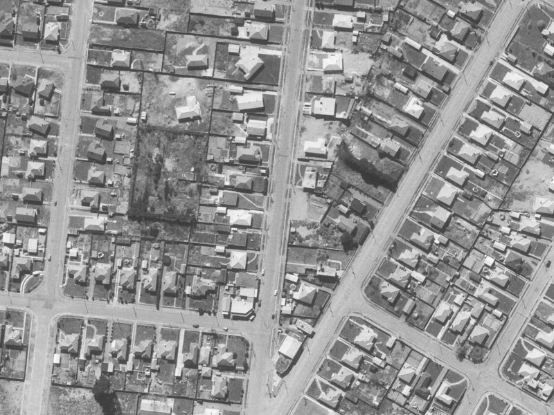 23 Parnwell Street from the air, 1960-1964