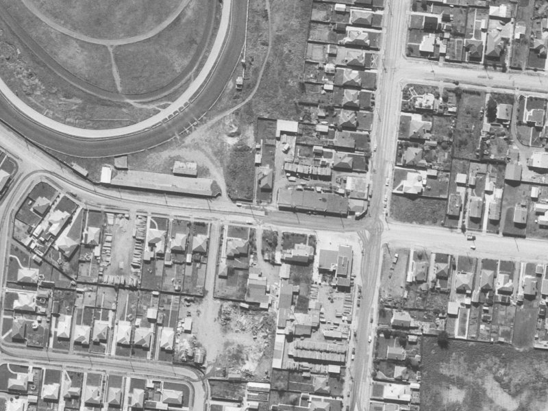 227 Travis Road from the air, 1960-1964