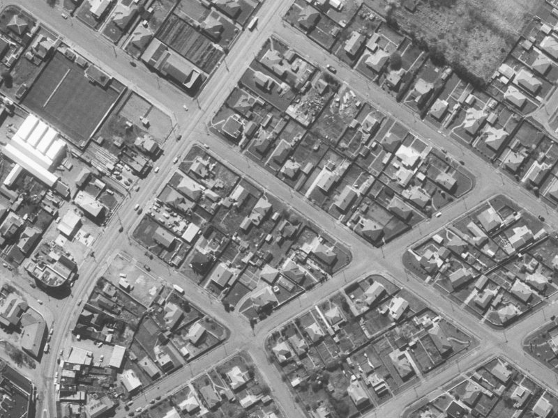 73 Mary Street from the air, 1960-1964