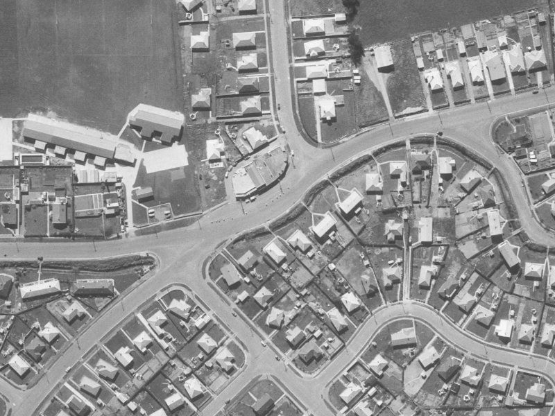 77D Briggs Road from the air, 1960-1964
