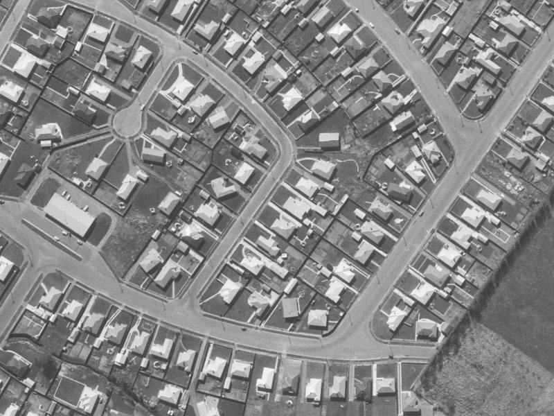 49 Bourne Crescent from the air, 1960-1964