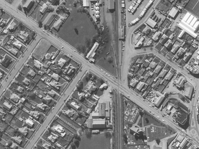 35 Harewood Road from the air, 1960-1964