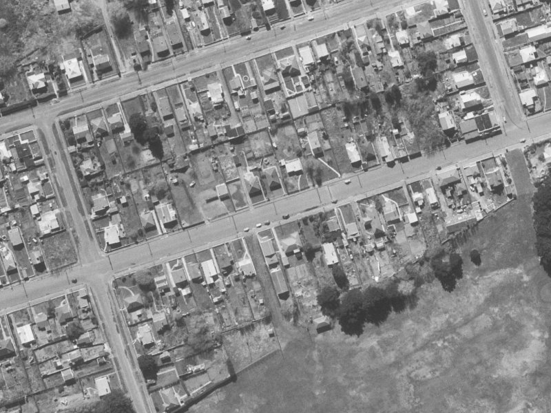 67A Bowhill Road from the air, 1960-1964