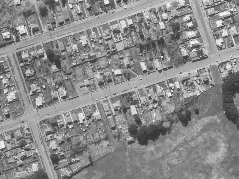 65-67 Bowhill Road from the air, 1960-1964