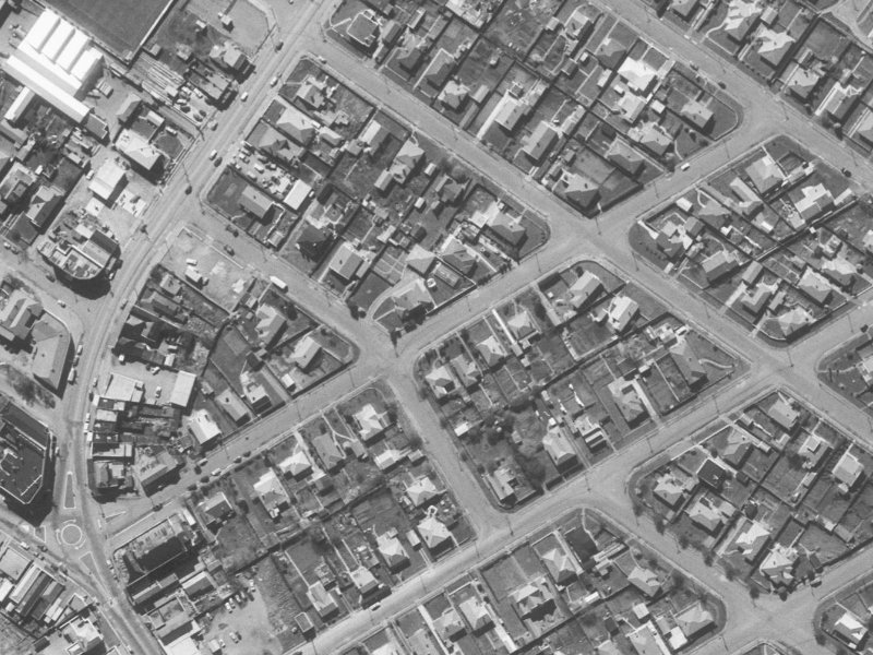 Horner Street from the air, 1960-1964