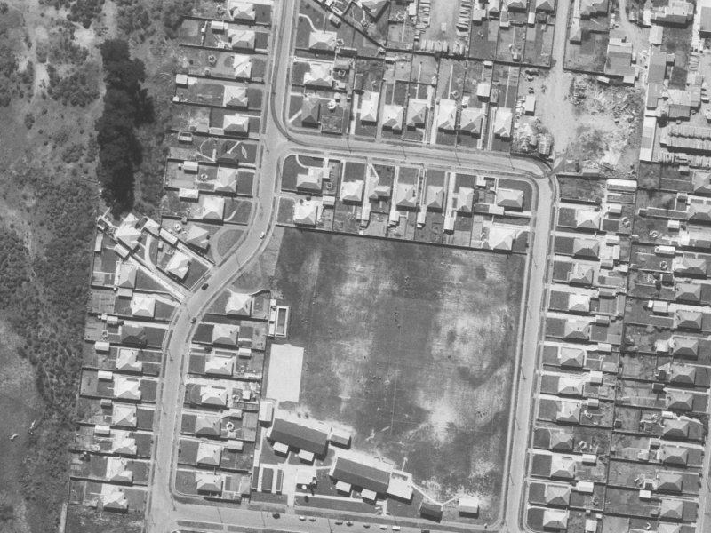 25 Freeville Place from the air, 1960-1964