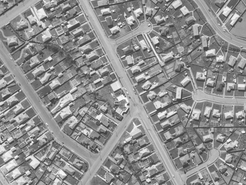 349 Hills Road from the air, 1960-1964