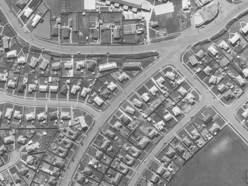 45 Akaroa Street from the air, 1960-1964